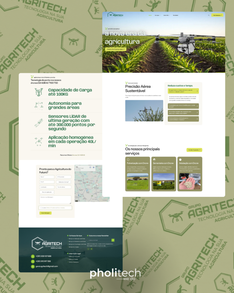 Desenvolvimento e Alojamento de Site agritech.pt